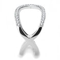 thumbnail image 4 of Luxe Jewelry Designs Women's Stainless Steel Infinity Shaped Ring with CZ - Size 7 (Pack of 2), 4 of 4