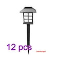 thumbnail image 1 of Lámpara de tierra Lámpara de jardín cuadrada de energía solar Luz de noche LED para exteriores para pasarela, Luz colorida 12PCS Kearding  HA002840-01B×12, 1 of 7