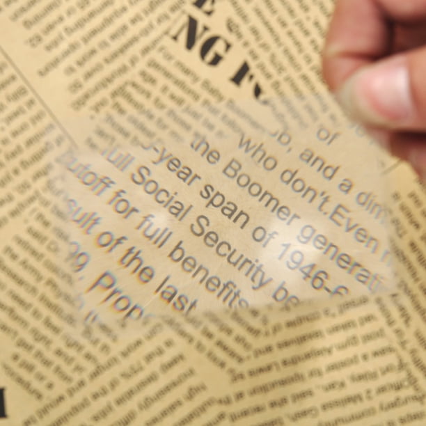 Juego de lupas transparentes 3X con forma de tarjeta de crédito Ehuebsd lentes de aumento para leer libros periódico 2450 6 15 Uds.