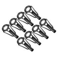 thumbnail image 1 of Unique Bargains Kit de Réparation d'Embout de Canne à Pêche en Acier Inoxydable 4,2 mm, Guide d'Anneau de Perche, Remplacement, Noir, Lot de 8, 1 of 5
