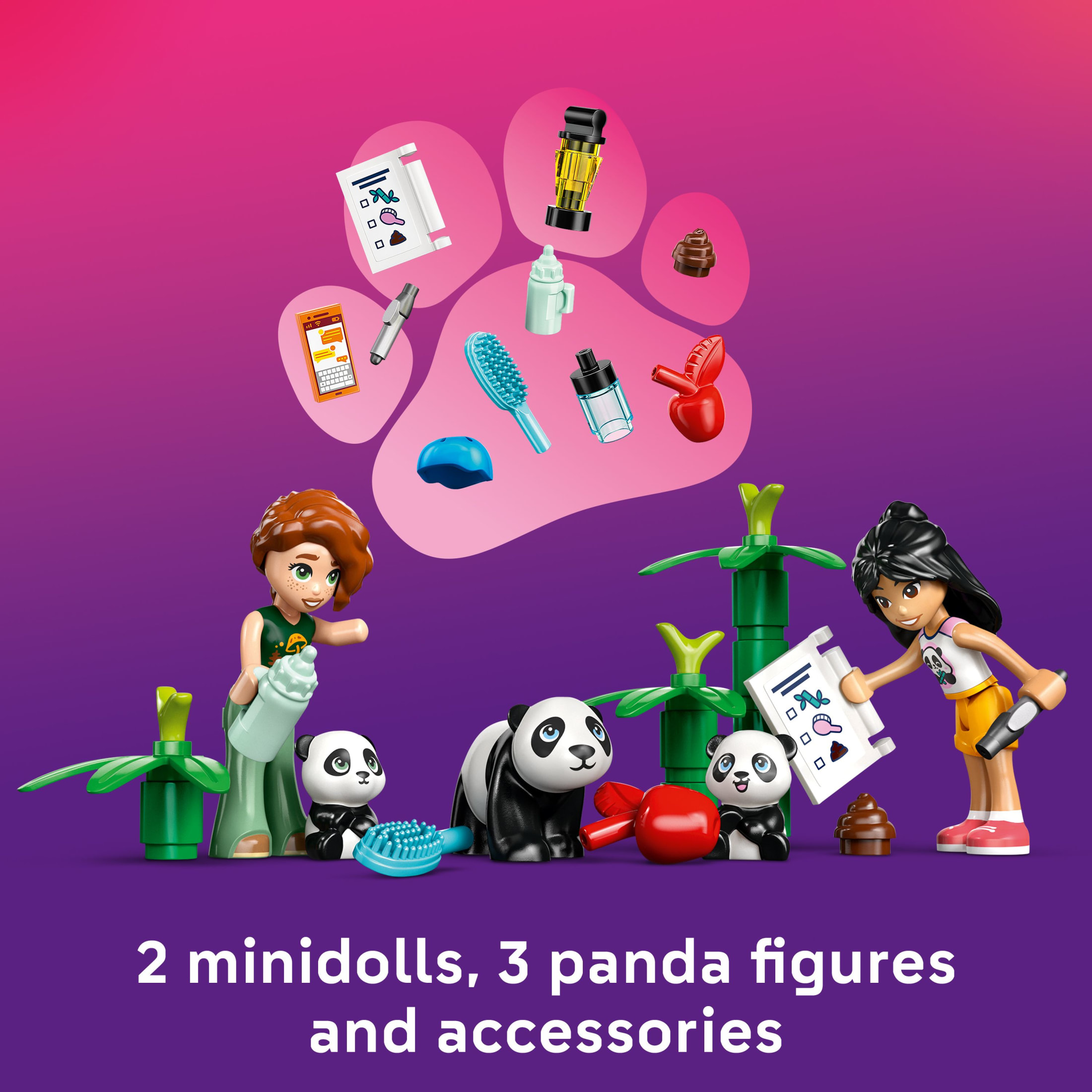LEGO Friends Santuario de Pandas Juguete de Juego de Roles y Cuidado de Animales para Niñas y Niños - Set de Juego Interactivo de Narración y Construcción con Juguetes de Panda para Niños, Mayores de 7 años - Idea de Regalo para Cumpleaños - 42648 6