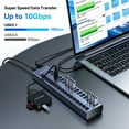 thumbnail image 4 of ACASIS Concentrador USB 3.1 de 16 Puertos, Fuente de Alimentación de 90W, Carcasa de Aluminio, Interruptores Individuales, 10Gbps de Alta Velocidad, 4 of 9