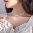 thumbnail image 3 of Colliers pour Femmes Collier de Perles pour Femmes Collier Charme Collier Ras du Cou Collier Perlé Bijoux de Mariage Bal Cadeaux Tendance pour Femmes, 3 of 7