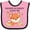 Pink and Black, variant on Inktastic Mommy and Daddy Love Me Little Fox Boys or Girls Baby Bib