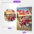 thumbnail image 2 of Be My Valentine's Chihuahua Truck Full of Love Flower Balloon 5x7in Folded Greeting Card Dog Lover Gifts Idea Single Note Card with Envelope - 02029, 2 of 5