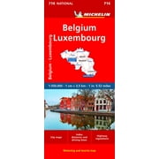 Maps/Country (Michelin): Belgium Luxembourg Map 716 (Edition 12) (Sheet map, folded)
