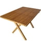 thumbnail image 1 of Mesa Plegable Rectangular De Madera Sólida, 120x80 – Rústico Tratable NATIVO MUEBLES TERRAZA, 1 of 5
