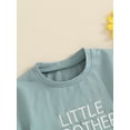 thumbnail image 5 of Bagilaanoe 2pcs Newborn Baby Boy Girl Shorts Set Short Sleeve Letter Print T Shirt Tops + Shorts 6M 12M 18M 24M Infant Casual Summer Clothes, 5 of 7