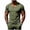 Army Green, variant on Mens Slim Fit V Neck T Shirts Short Sleeve Quick Dry Muscle Shirts Workout Athletic Gym Bodybuilding Undershirts Solid Color Athletic Training Tops