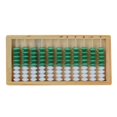 thumbnail image 1 of estándar-8,15 pulgadas-calcudora profesion columnas (herramienta de aprendizaje y educativo) para 6 7 Madera verde CUTICAT Juguetes aritméticos de ábaco, 1 of 7