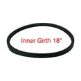 thumbnail image 2 of Unique Bargains Inner Girth 468mm 18 27/64 Inches Black Rubber O Type Wedge Rope Vee Belt, 2 of 3
