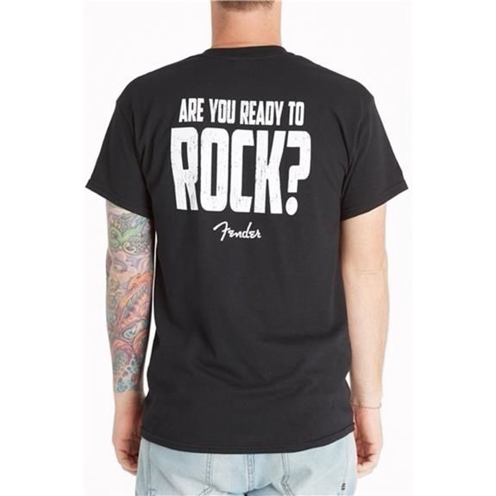 Fender Fender "Are You Ready To Rock" Black TShirt Mens XXL