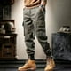 thumbnail image 3 of Pantalones Cargo para Hombre Pantalones Multibolsillos Hombre Caqui Trekking Multibolsillos Nailon Ropa Casual Holgada Diseñador Algodón Pantalones Emo, 3 of 4