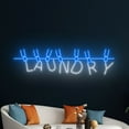 thumbnail image 5 of Handmadetneonsign Laundry Neon Sign, Wardrobe Hanger Wall Art Decor, Cleaning Service Wall Decor, 5 of 5