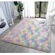 thumbnail image 1 of Alfombras De Área Mullidas, Alfombra De Arco Iris De 3x5 Pies, Alfombras De Felpa Modernas De Interior Ultra Suaves para Sala De Estar, Dormitorio, Habitación De Niños, Guardería, Decoración del, 1 of 5