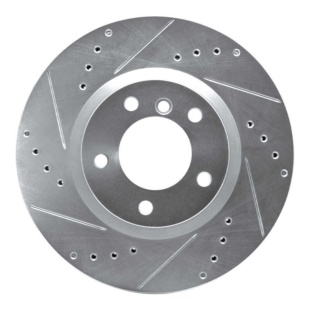 Dynamic Friction Company 631-31037D DFC Brake Rotor - Drilled And Slotted - Silver