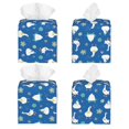 thumbnail image 2 of Zufioo Geese and leaves Tissue Box Cover, Tissue Box Cover Holder Square PU Leather for Bathroom Vanity, Countertops, Dressers, Night Stand, Parlors and Offices, 2 of 7