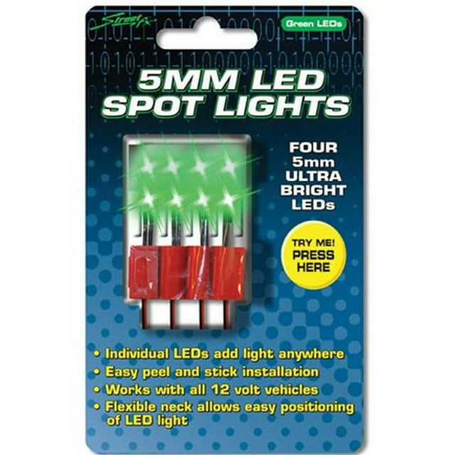 Street-FX 1044400 4 LED Spot Light Spot Electropod Light, Green
