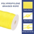 thumbnail image 3 of Cuerda de polipropileno trenzada de 1/16 de pulgada de Uxcell, cuerda de nylon de 328 pies para tendedero, camping, exterior, amarilla, 3 of 6