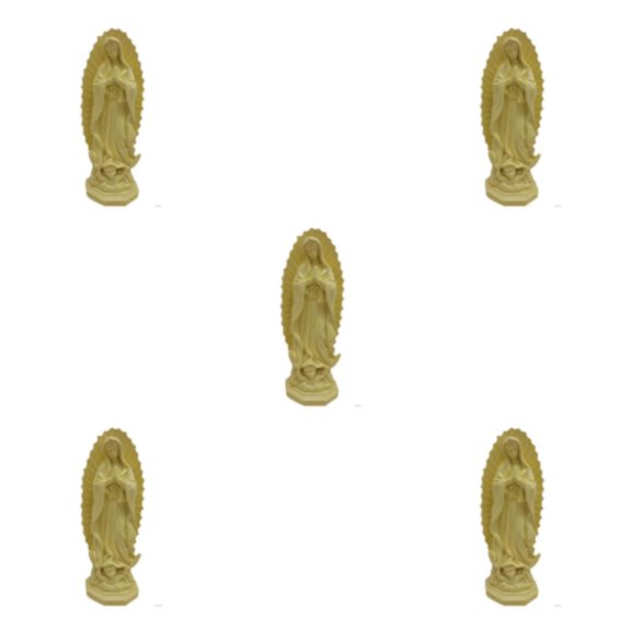 Bearachild Estatua de la Virgen María católica, estatuilla de Nuestra Señora, regalo de boda religioso, amarillo Type2