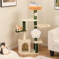 thumbnail image 5 of Topcobe Cute Flower Cat Tree Modern Kitty Tower with Plush Top Perch, Modern Cat Furniture, Cat Tower for Indoor Cats-Multicolor, 5 of 6