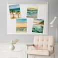 thumbnail image 3 of PixonSign Frameless Wall Art Tropical Beach Palm Tree Sunset Ocean Oasis Prints, Set of 4 Sea Landscape Wall Decors, Nature Wall Décor, Adhesive Canvas Poster, Modern Home Artwork - 8"x10", 3 of 5