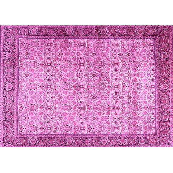 Ahgly Company Indoor Rectangle Persian Pink Traditional Area Rugs, 2' x 3'