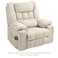 thumbnail image 4 of JUUXO 4-Motor Power Lift Chair with Heat & Massage - Power Adjustable Headrest, Backrest, Lumbar & Footrest - 27-inch Wide Seat Lay Flat Recliner with Cup Holders - Big Tall 400 lbs, 4 of 11