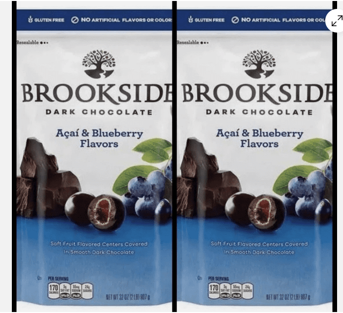 Brookside Acai & Blueberry Flavors Dark Chocolate 2 lbs. (Pack of 2)