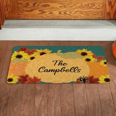 Personalized Pumpkin Scroll Doormat