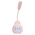 thumbnail image 4 of Lámpara de noche que cuida la vista para dormitorio y oficina, lámpara de mesa LED USB con temática de animales rosa, 4 of 8