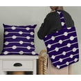 thumbnail image 5 of Soimoi Purple polyester Crepe Fabric Dot & Stripe Print Fabric by Yard 42 Inch Wide, 5 of 5