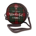 thumbnail image 2 of Lsque Wonderful Time Christmas Pattern Shoulder Bag – Microfiber Leather Crossbody with Detachable Strap & Handle Ring, Waterproof & Durable, Elegant Everyday Carry, 2 of 5