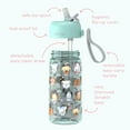 thumbnail image 3 of Bentgo 15 oz Puppy Light Green Tritan Water Bottle, 3 of 8