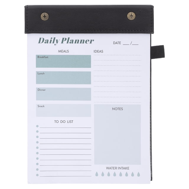 WORGEOUS Cuaderno planificador diario Bloc de notas de planificación diaria multifuncional para reuniones de trabajo Escritura suave Planificador diario Bloc de notas Cuaderno portátil rasgable (A5)