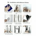 thumbnail image 5 of ACDANC 2026 New Double Sided Foam Tape Wall Mount Manual Hand Soap Dispenser,Shower Gel and Shampoo Liquid Dispenser for Bathroom, Restroom, Hotel, Kitchen, Shower, 5 of 6