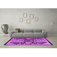 thumbnail image 3 of Ahgly Company Indoor Rectangle Abstract Purple Modern Area Rugs, 4' x 6', 3 of 4