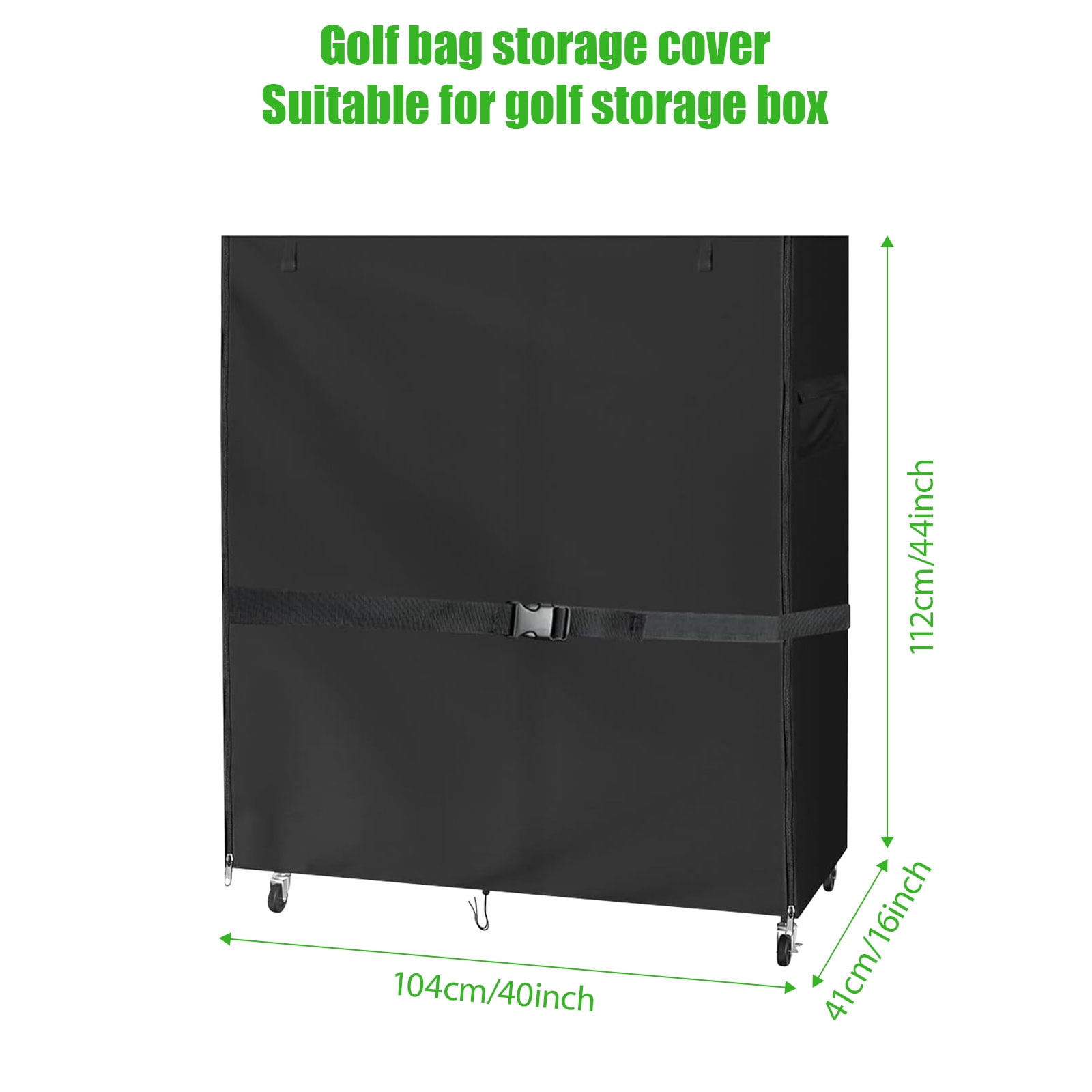 Windproof Golf Bag Storage Cover for Garage Organizers