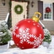 thumbnail image 1 of Bolas navideñas inflables de 60 cm, esferas navideñas gigantes para exteriores, adornos inflables grandes de PVC, adecuados para exteriores, patio, porche, bola navideña gigante (B), 1 of 5