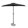 thumbnail image 1 of Lanai 9-ft Half Umbrella - Slate Grey - Polyester Canopy, 1 of 8