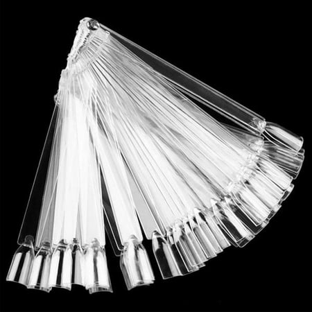 2019 New 50pcs Nail Art Tips Display Practice Fan Nail Color Polish