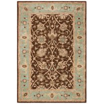 SAFAVIEH Antiquity Lilibeth Oriental Wool Area Rug, Brown/Green, 4' x 6'