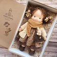 thumbnail image 4 of Doll Waldorf Handmade Plush Doll Beautiful Cotton Plush Doll Girls Rag Auspicious Doll Birthday Gift, 4 of 6