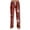 Wine, variant on Adult Fashion Loose Christmas Print Casual Pants with Drawstring Elastic Waist, Comfortable Sleepwear and Loungewear Trousers for Home Use,Wine,L