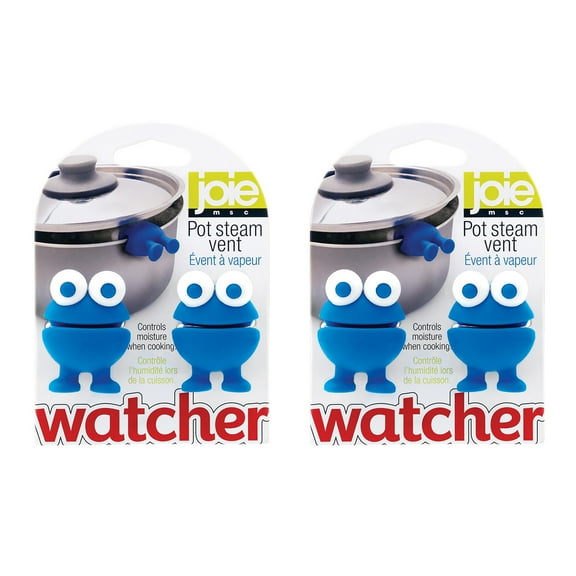 Joie Silicone Pot Watchers Steam Vents, Heat-Safe Silicone, Set of 2, Assorted Colors