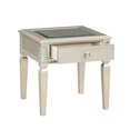 thumbnail image 6 of Lexicon Juliette Wood and Glass End Table in Champagne finish, 6 of 7