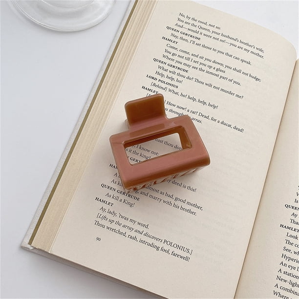 Pinza de garra rectangular, pinzas de garra para cabello medianas, pinzas para cabello con garra, características de vanguardia
