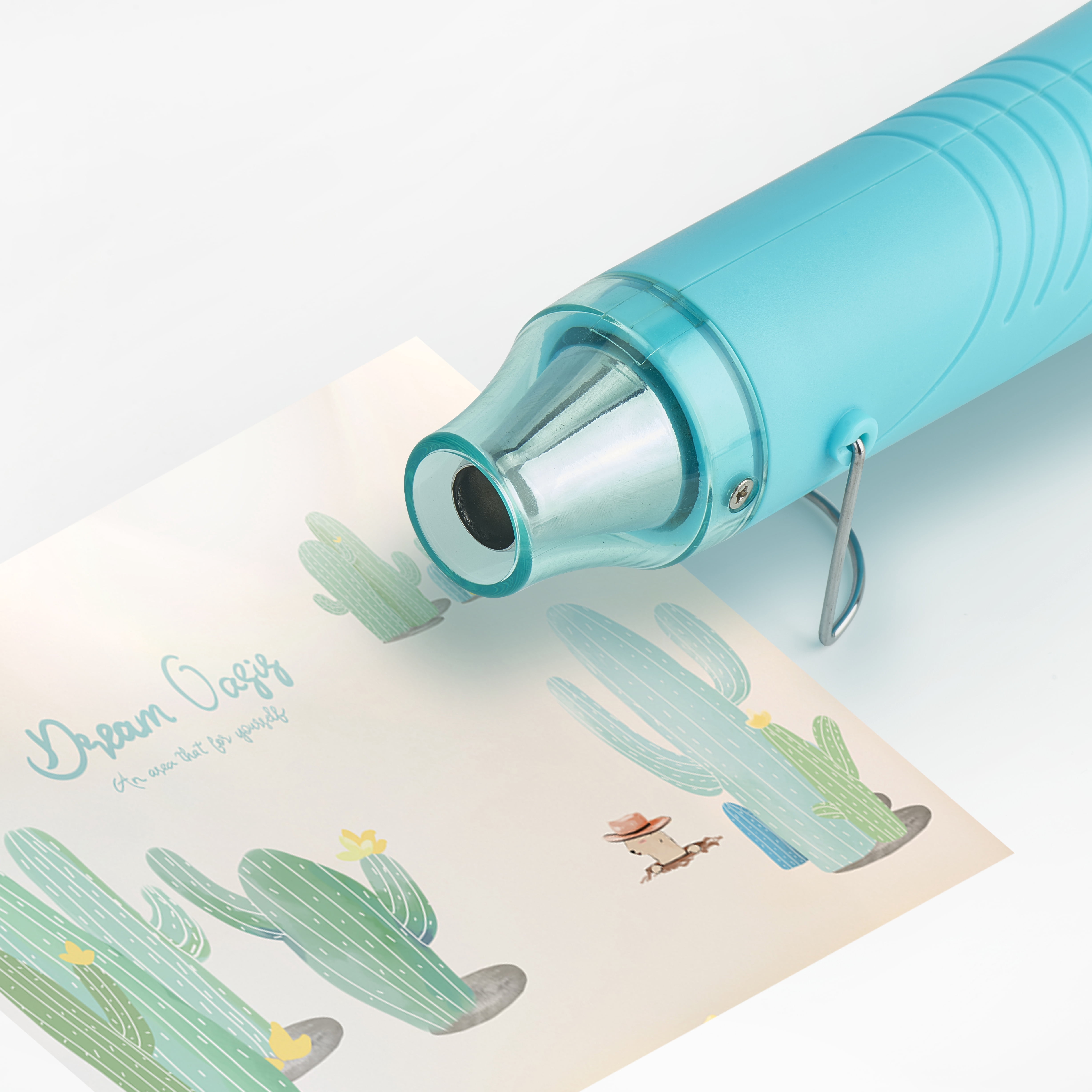 Recollections Teal Embossing Heat Tool - Craft Heat Gun with Retractable Stand & Safety Shield, Ideal for Embossing, Drying & Shrink Wrapping, 6 Pack