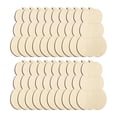 thumbnail image 4 of Recortes de calabaza de madera sin terminar, discos, piezas de madera, rodajas, adornos de madera sin pintar, formas en para pintar y dibujar. 15x7cm 20 piezas, 4 of 8