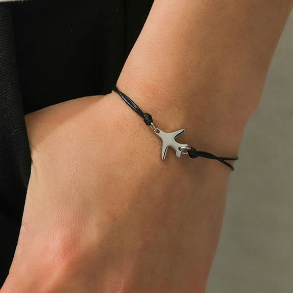 WHAMVOX 2pcs Travel Airplane Bracelet Adjustable Braided Ropes Jewelry For Men And Women Friendship Bracelet Present